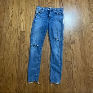 AGOLDE Sophie High Rise Skinny distressed jeans